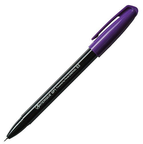 Anterique x Pentel Retractable Gel Pen | 0.5 MM | Black Barrel - Simple Paper