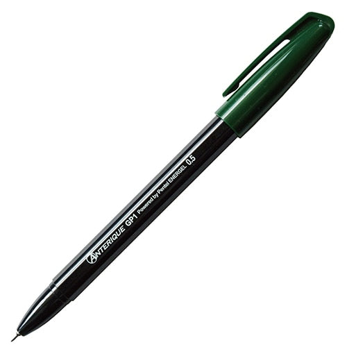 Anterique x Pentel Retractable Gel Pen | 0.5 MM | Black Barrel - Simple Paper