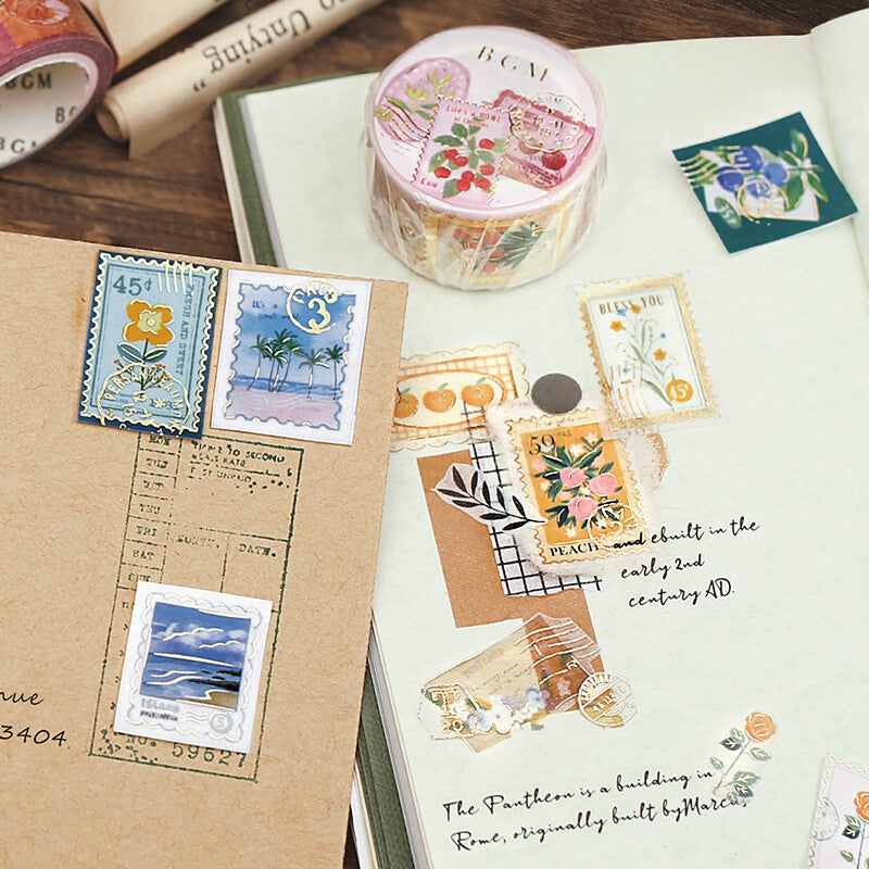 BGM Washi Tape | Post Office Yellow Plant - Simple Paper