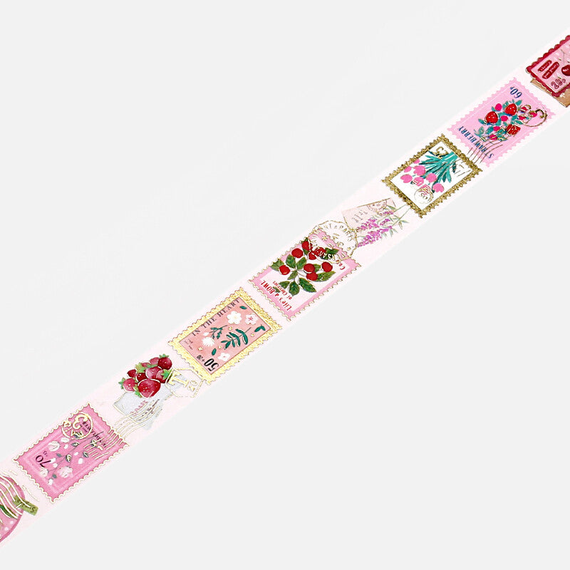 BGM Washi Tape | Post Office Pink Plant - Simple Paper