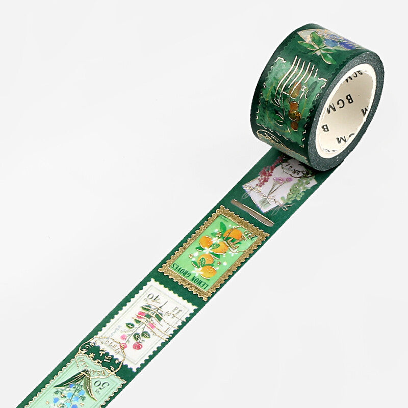 BGM Washi Tape | Post Office Green Plant - Simple Paper