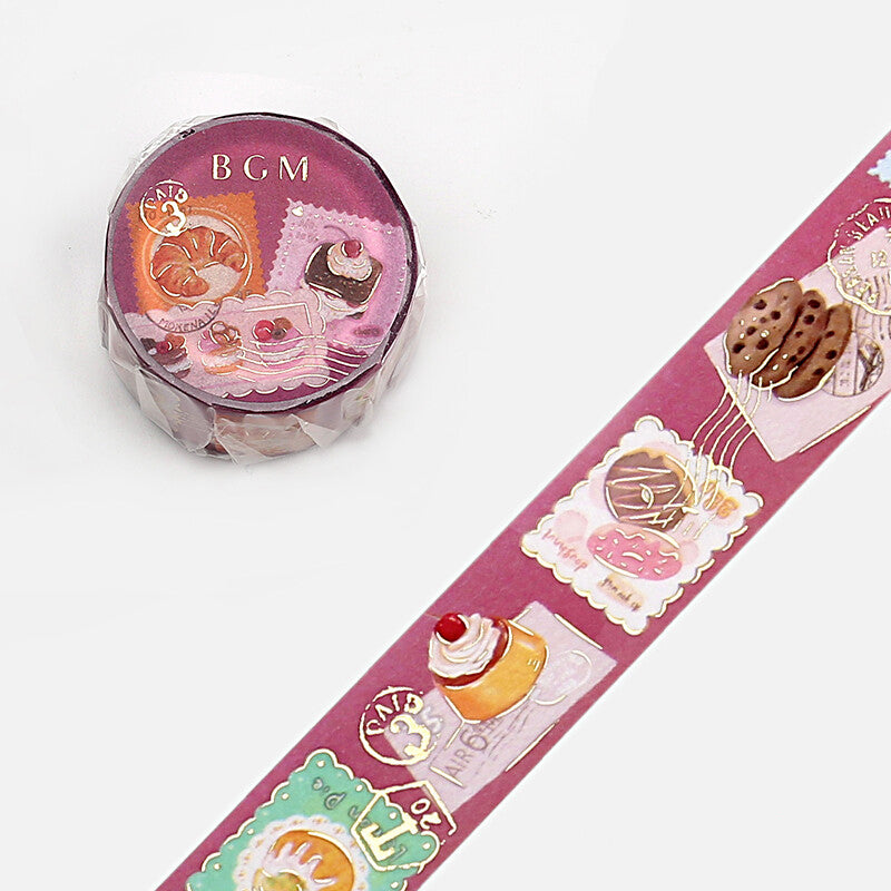 BGM Washi Tape | Post Office Plum Desserts - Simple Paper