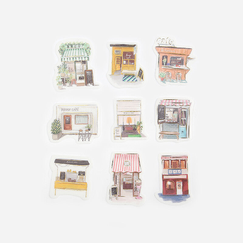 BGM Agenda Sticker Flake Stickers | Cafe Crawl - Simple Paper