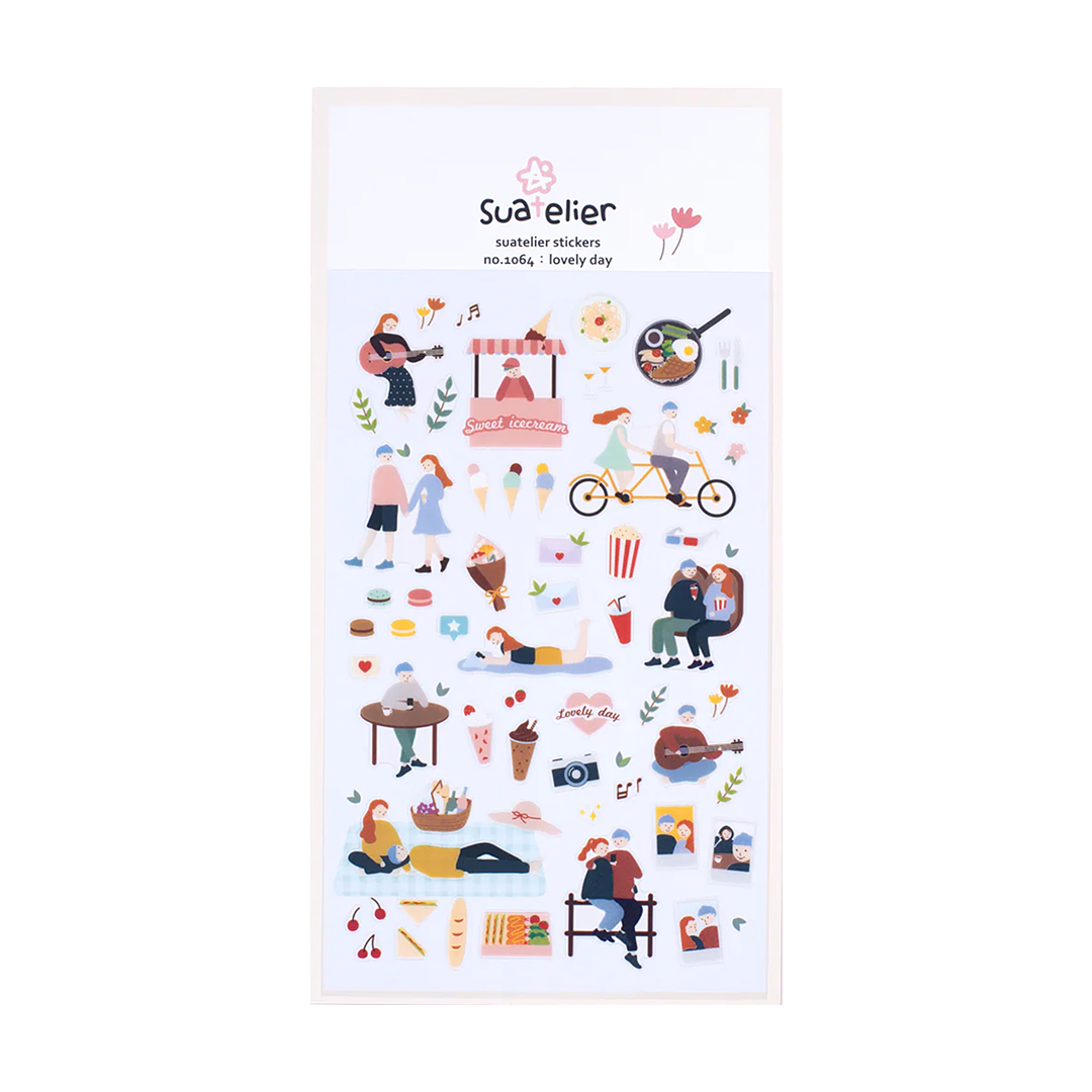 Suatelier Stickers | No. 1064 | Lovely Day - Simple Paper