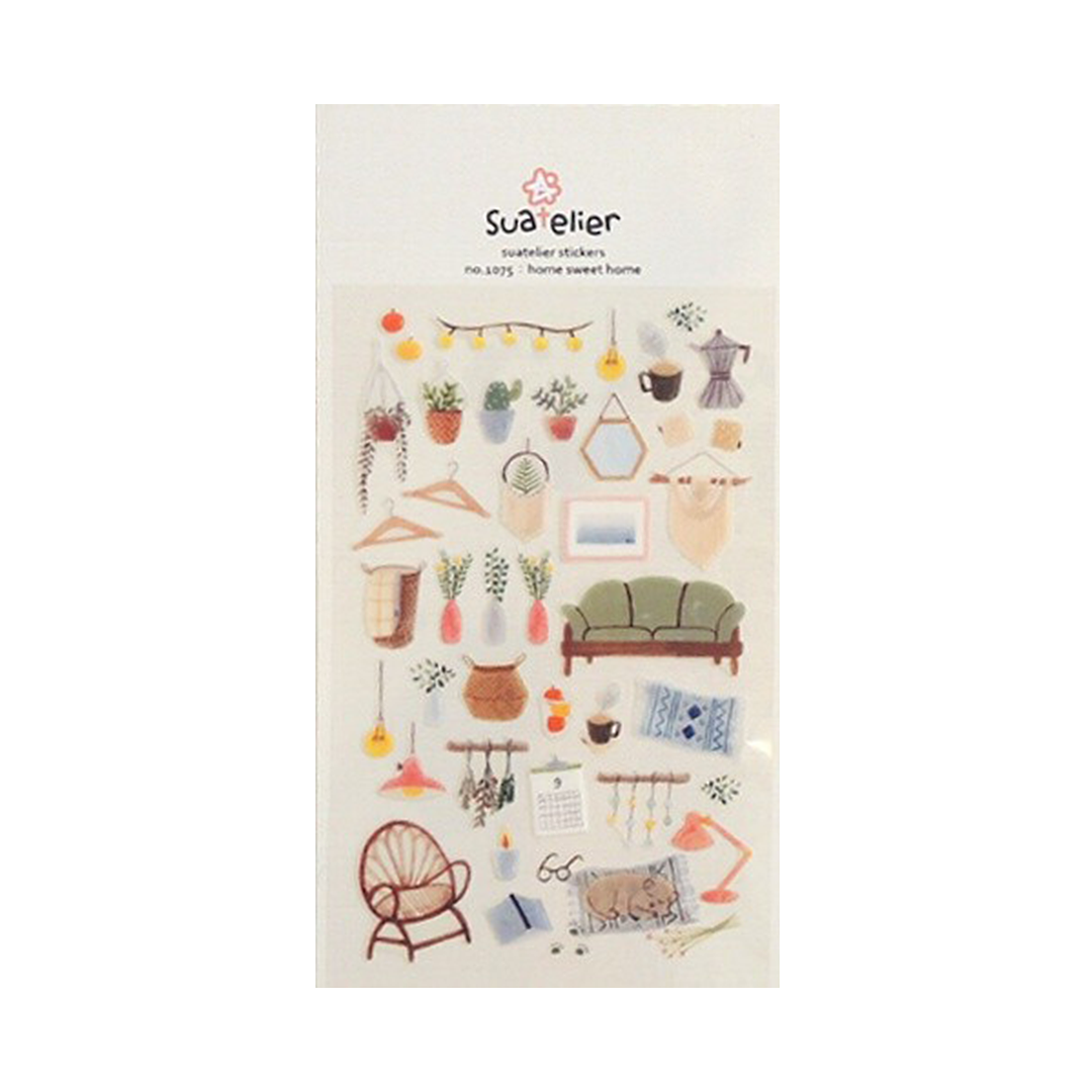 Suatelier Stickers | No. 1075 | Home Sweet Home - Simple Paper