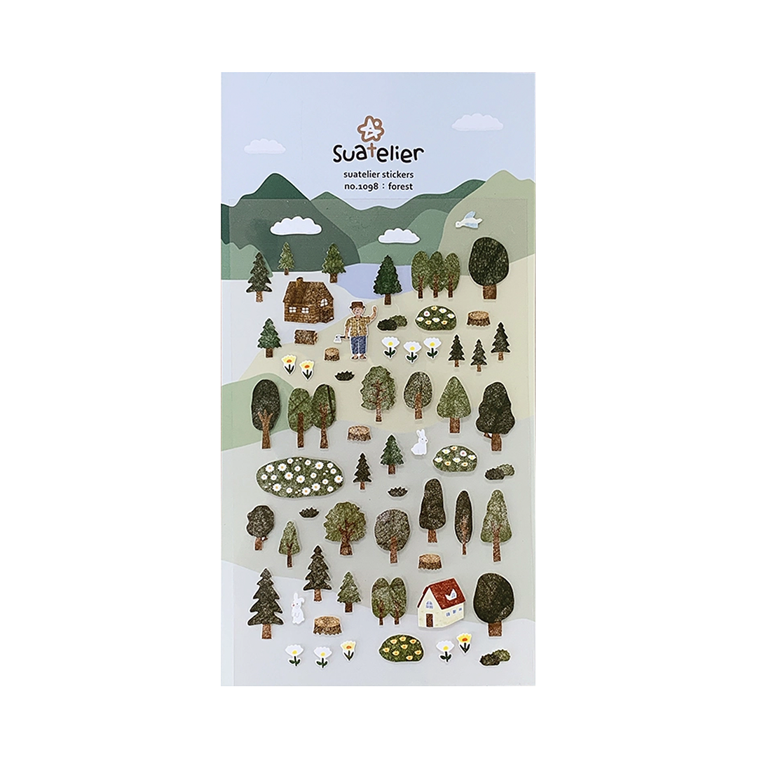 Suatelier Stickers | No. 1098 | Forest - Simple Paper
