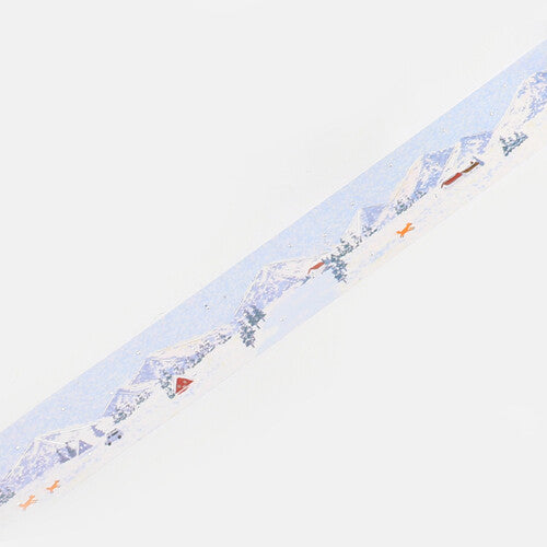 BGM Washi Tape | Dot Drawing | Snow Mountain - Simple Paper