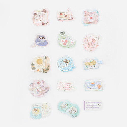 BGM Agenda Sticker Flake Stickers | Lifestyle | Afternoon Tea - Simple Paper