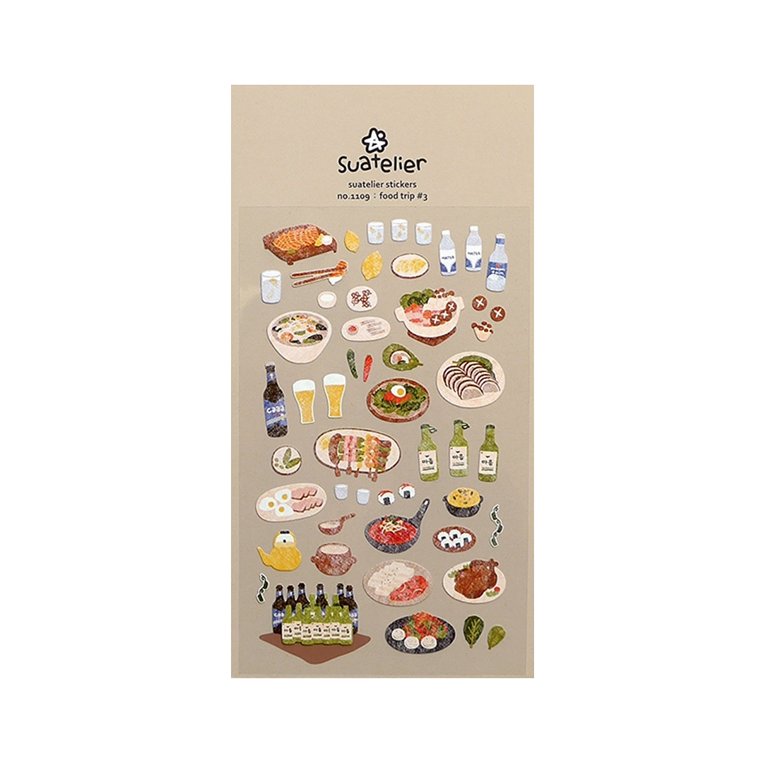 Suatelier Stickers No. 1109 Food Trip #3