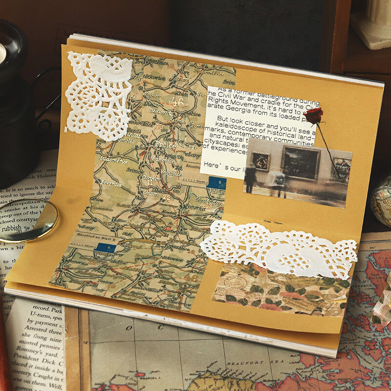 BGM Washi Tape | Life | Antique Map - Simple Paper