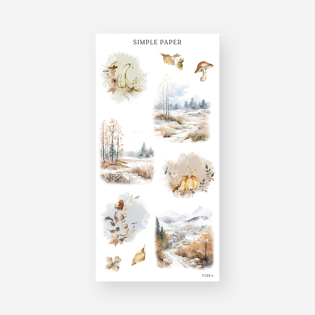 November - Sheet C - Simple Paper