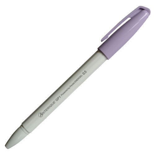 Anterique x Pentel Retractable Gel Pen | 0.5 MM | White Barrel - Simple Paper