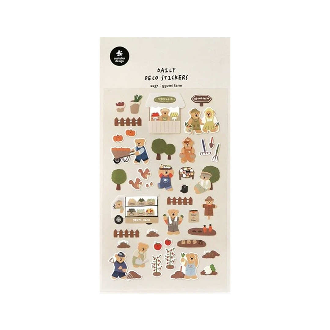 Suatelier Stickers | No. 1137 | Ggumi Farm - Simple Paper