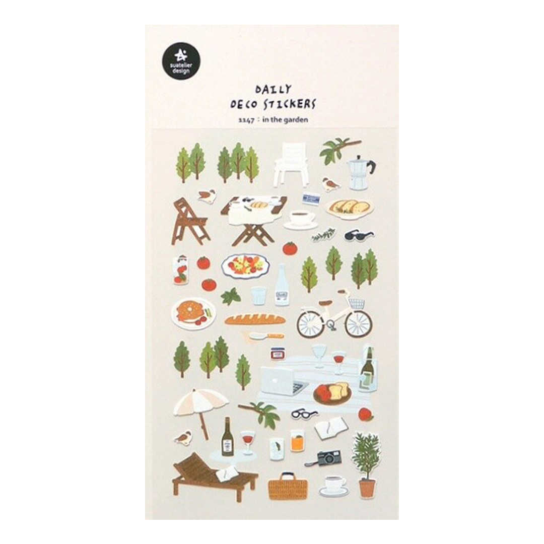 Suatelier Stickers | No. 1147 | In The Garden - Simple Paper