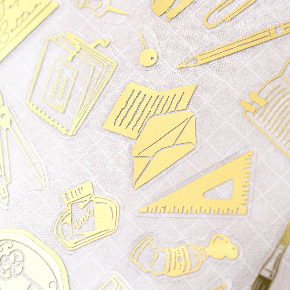 NB Co. Stickers | Foiled Stationery - Simple Paper