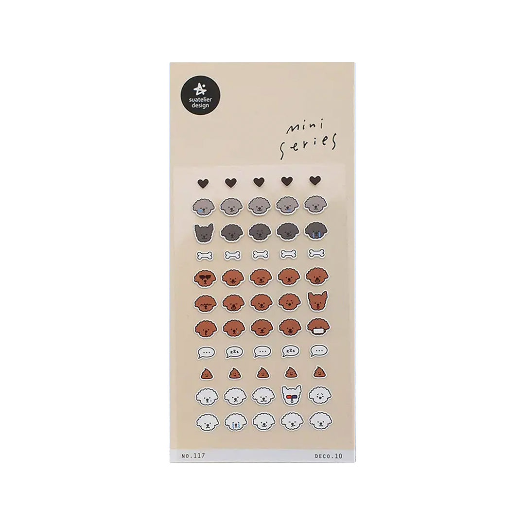 Suatelier Mini Series Stickers | No. 117 | Deco 10 - Simple Paper