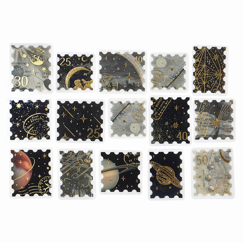 BGM Agenda Sticker Flake Stickers | Post Office | Astronomy - Simple Paper