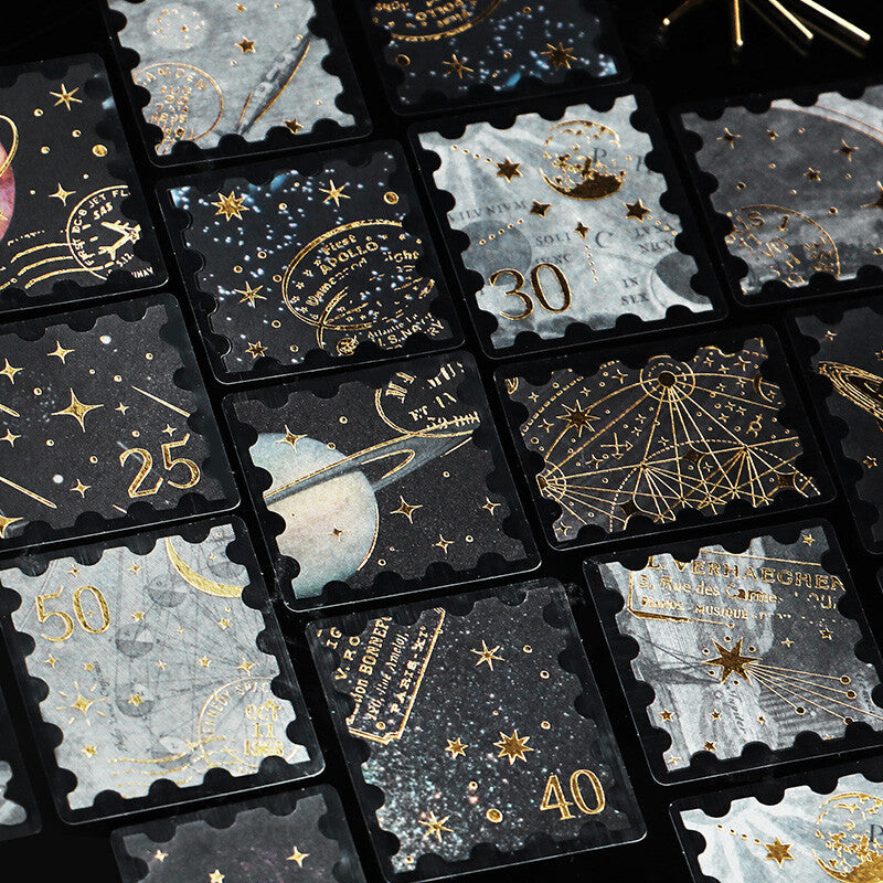 BGM Agenda Sticker Flake Stickers | Post Office | Astronomy - Simple Paper
