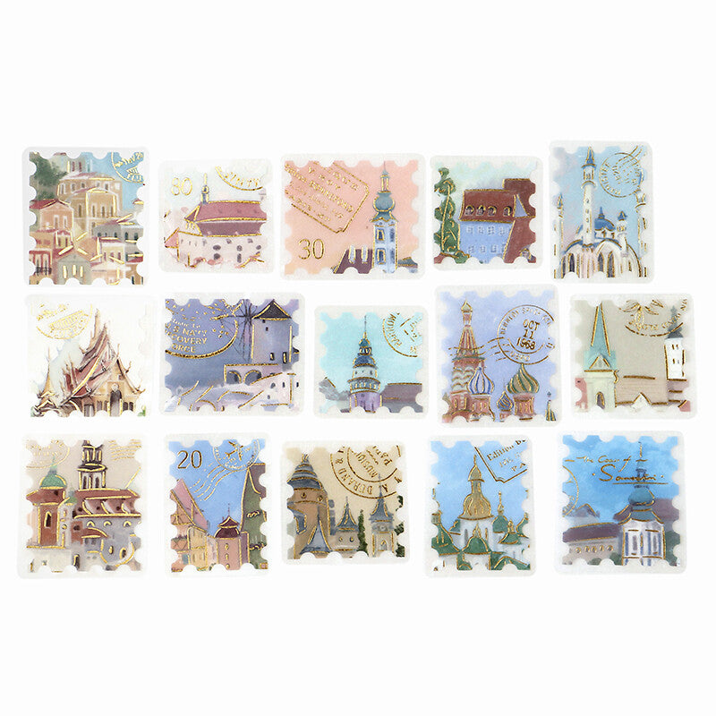 BGM Agenda Sticker Flake Stickers | Post Office | Around The World - Simple Paper