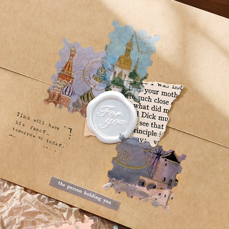 BGM Agenda Sticker Flake Stickers | Post Office | Around The World - Simple Paper