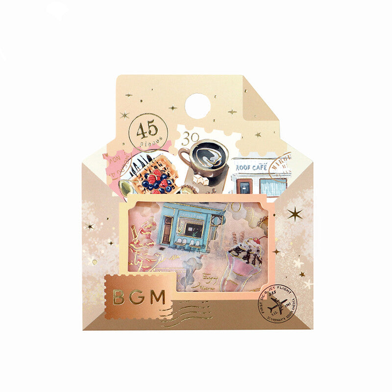 BGM Agenda Sticker Flake Stickers | Post Office | Coffee Day - Simple Paper