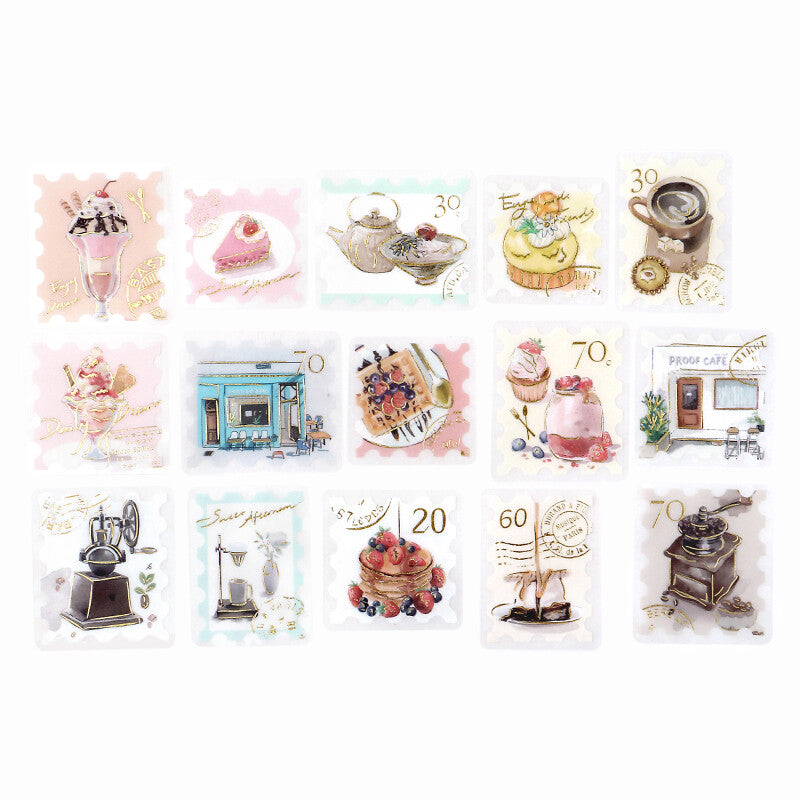 BGM Agenda Sticker Flake Stickers | Post Office | Coffee Day - Simple Paper