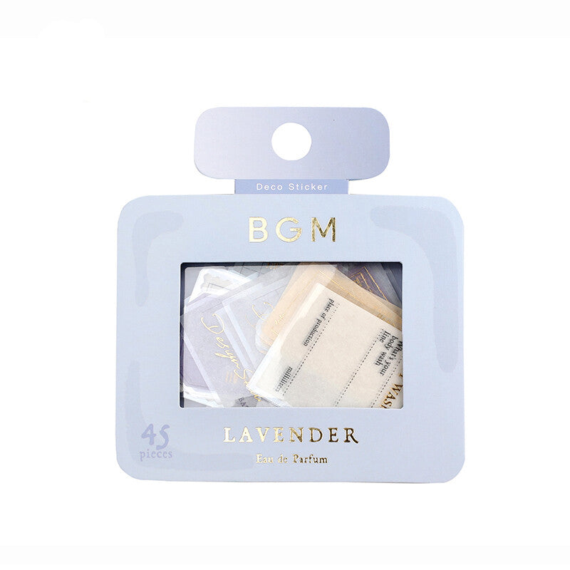 BGM Agenda Sticker Flake Stickers | Parfum | Lavender - Simple Paper