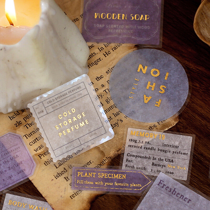 BGM Agenda Sticker Flake Stickers | Parfum | Lavender - Simple Paper