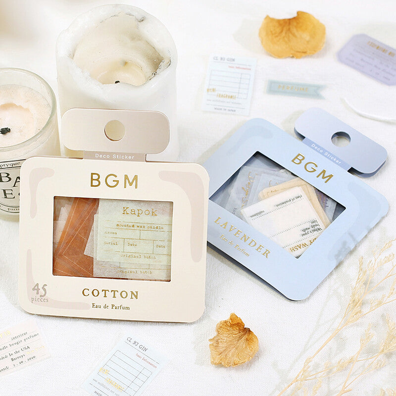 BGM Agenda Sticker Flake Stickers | Parfum | Lavender - Simple Paper