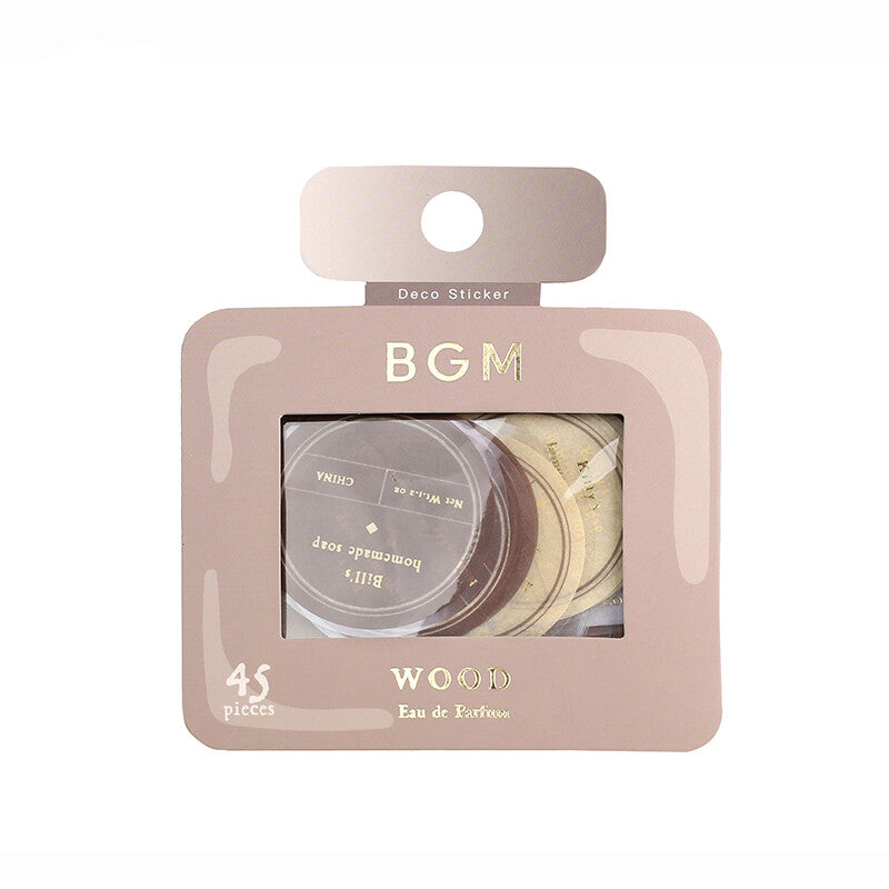 BGM Agenda Sticker Flake Stickers | Parfum | Wood - Simple Paper