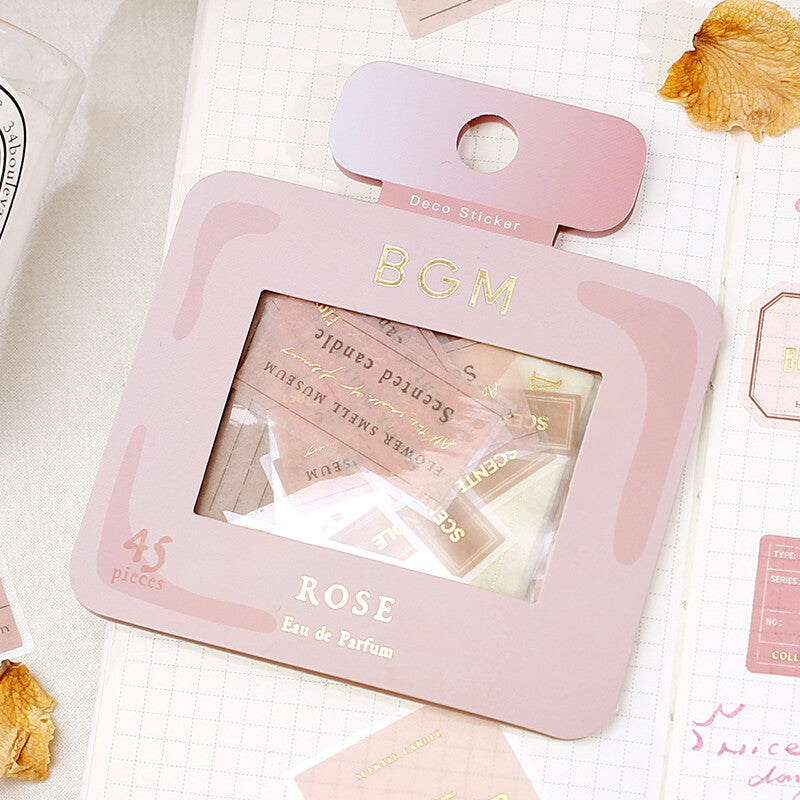 BGM Agenda Sticker Flake Stickers | Parfum | Rose - Simple Paper