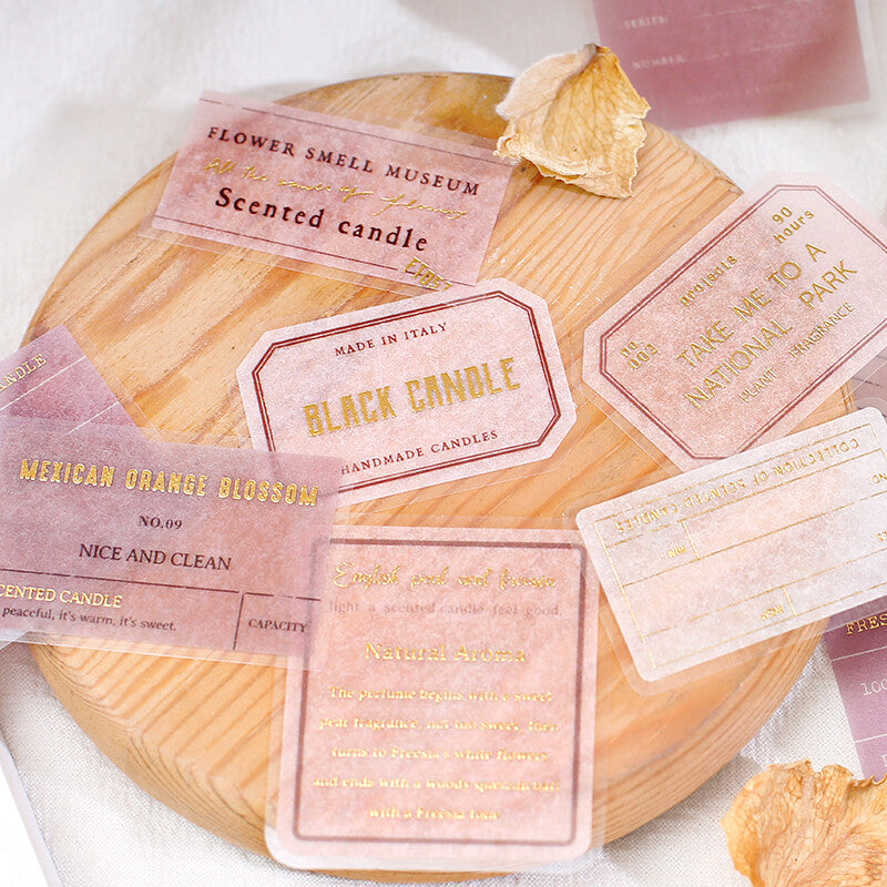 BGM Agenda Sticker Flake Stickers | Parfum | Rose - Simple Paper