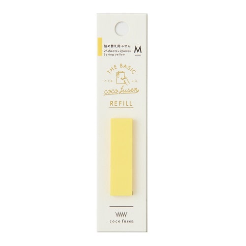 Kanmido Coco Fusen Basic Sticky Notes | REFILLS - Simple Paper