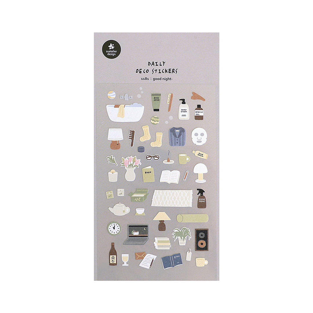 Suatelier Stickers No. 1181 Good Night