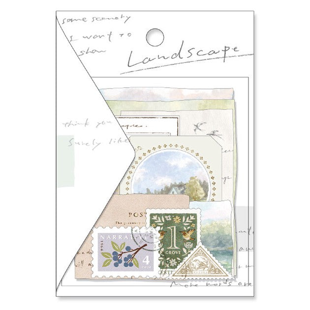 Mind Wave Seal Landscape Sticker Flake | Sunlight - Simple Paper
