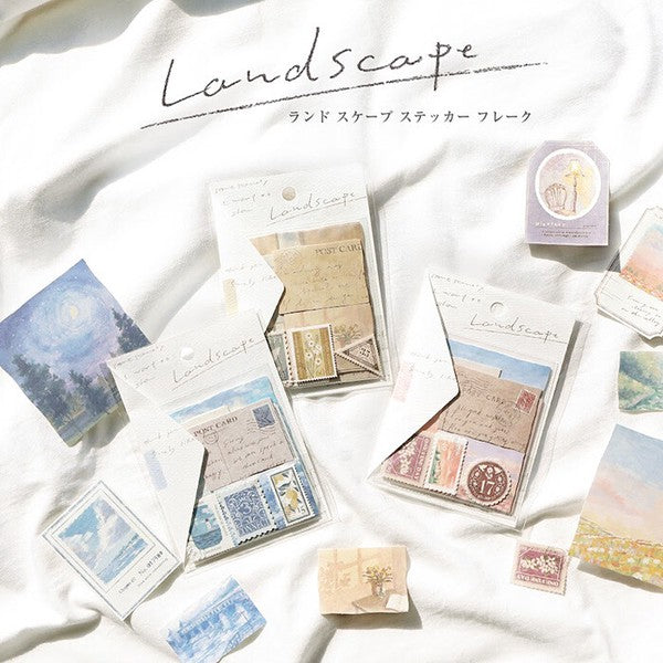 Mind Wave Seal Landscape Sticker Flake | Sunlight - Simple Paper