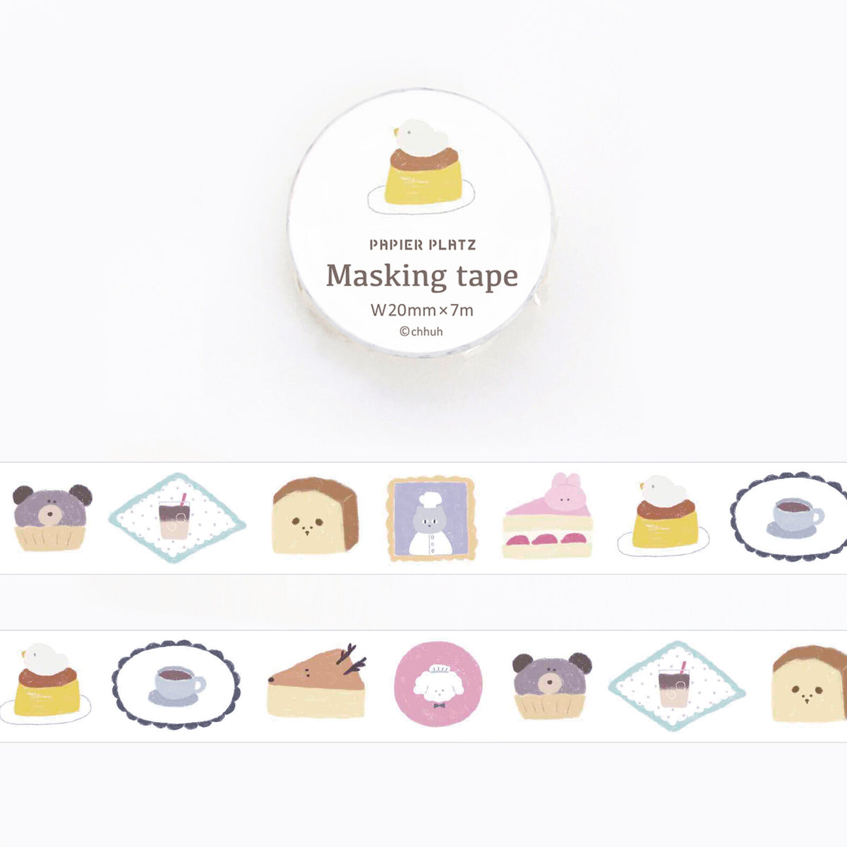 Papier Platz x Chhuh Japanese Washi Tape | 52-046 - Simple Paper