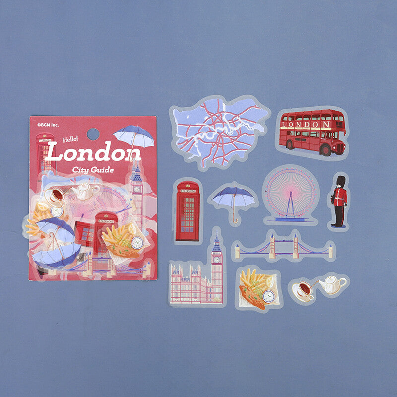 BGM Agenda Sticker Flake Stickers | City Guide | London - Simple Paper