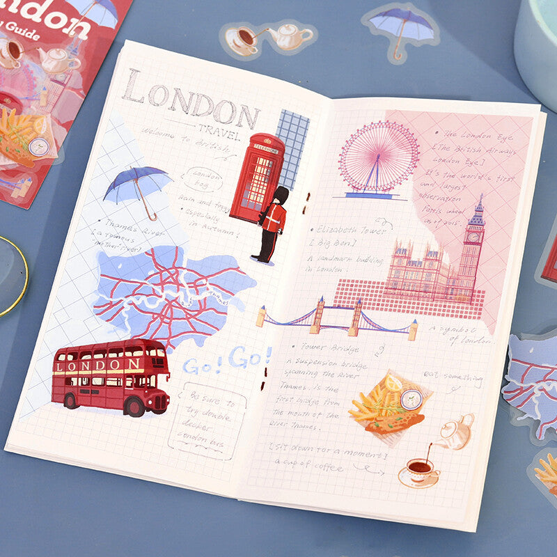 BGM Agenda Sticker Flake Stickers | City Guide | London - Simple Paper