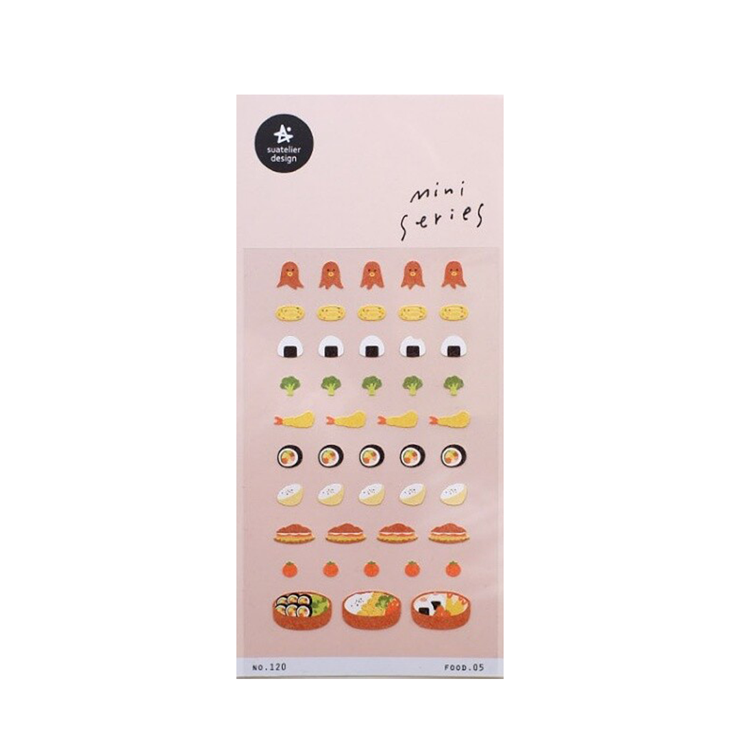 Suatelier Mini Series Stickers | No. 120 | Food 05 - Simple Paper