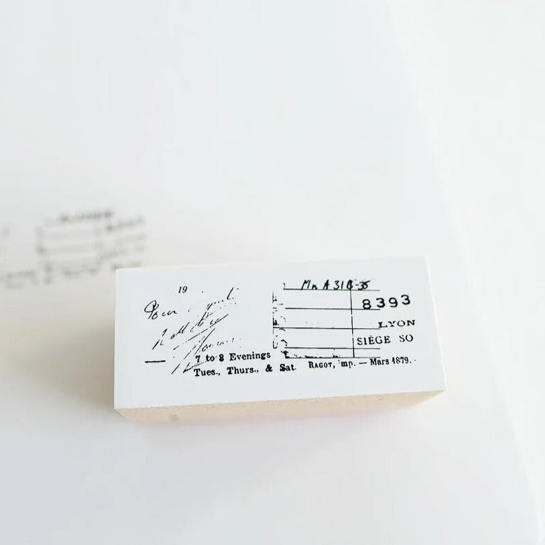 Yohaku Rubber Wood Stamp | S-081 - Simple Paper