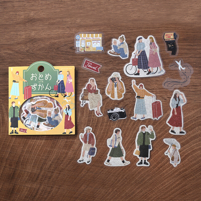 BGM Agenda Sticker Flake Stickers | Coordinate | Travel - Simple Paper