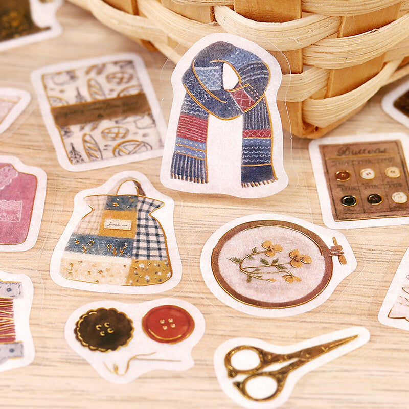 BGM Agenda Sticker Flake Stickers | Aozora Nominoichi | Vintage Clothes - Simple Paper
