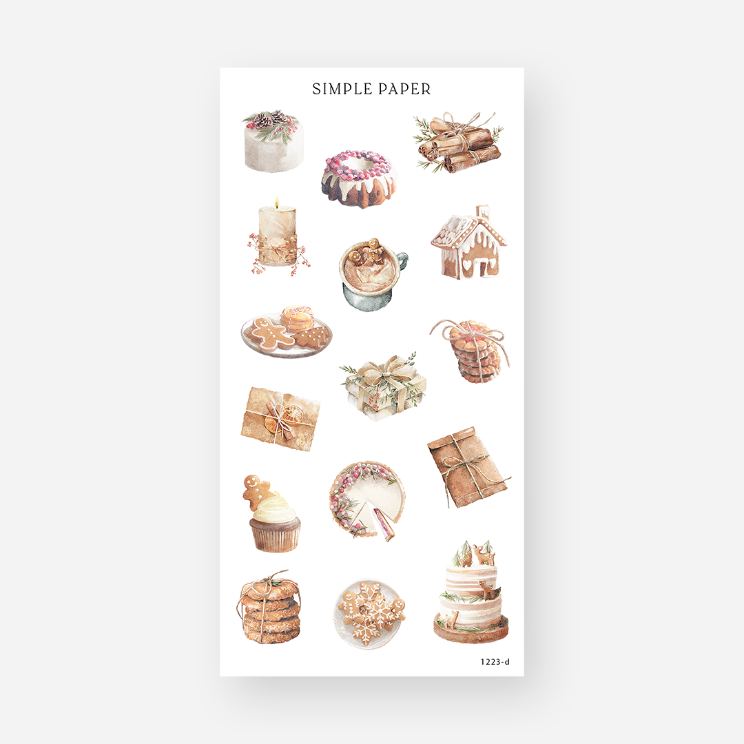 December - Sheet D - Simple Paper