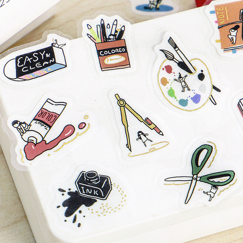 BGM Agenda Sticker Flake Stickers | Kobito no Kuni | Stationery - Simple Paper