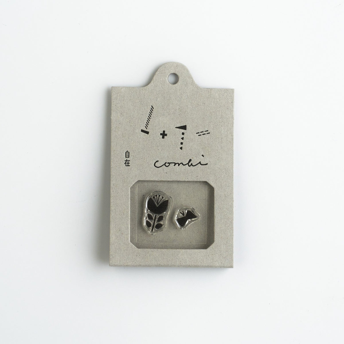 Nombre JIZAI Clear Stamp Combi Butterfly & Flower