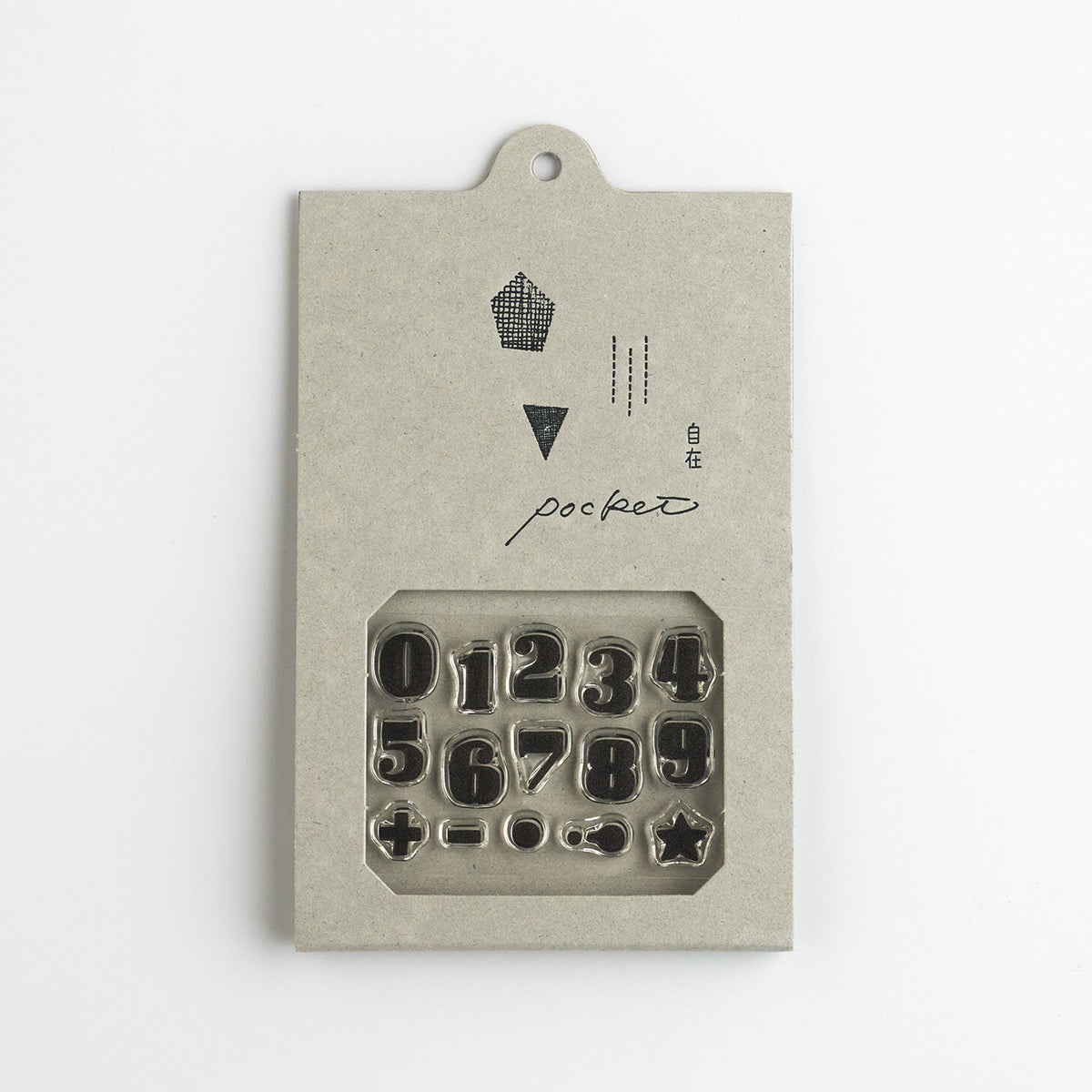 Nombre JIZAI Clear Stamp Pocket Number 02