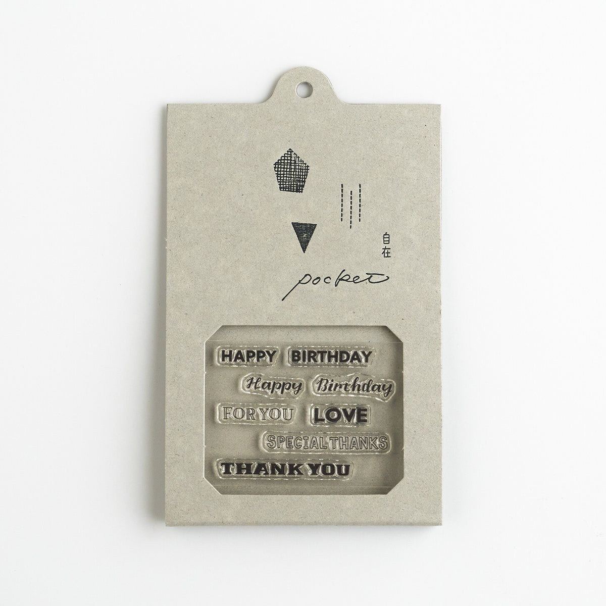 Nombre JIZAI Clear Stamp Pocket Variety