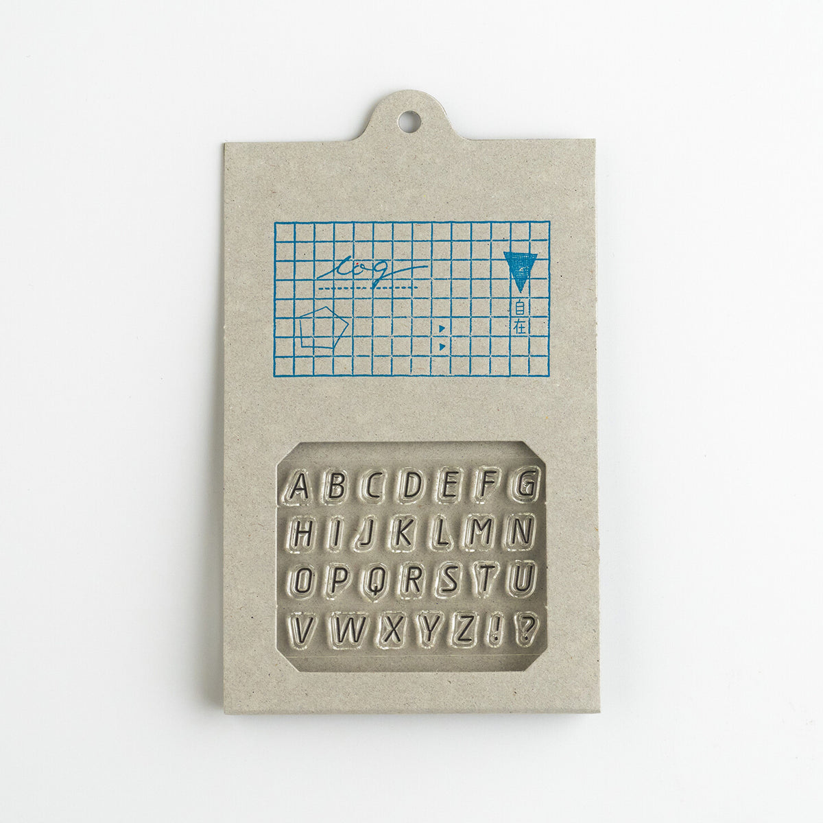Nombre JIZAI Clear Stamp Log Alphabet 02