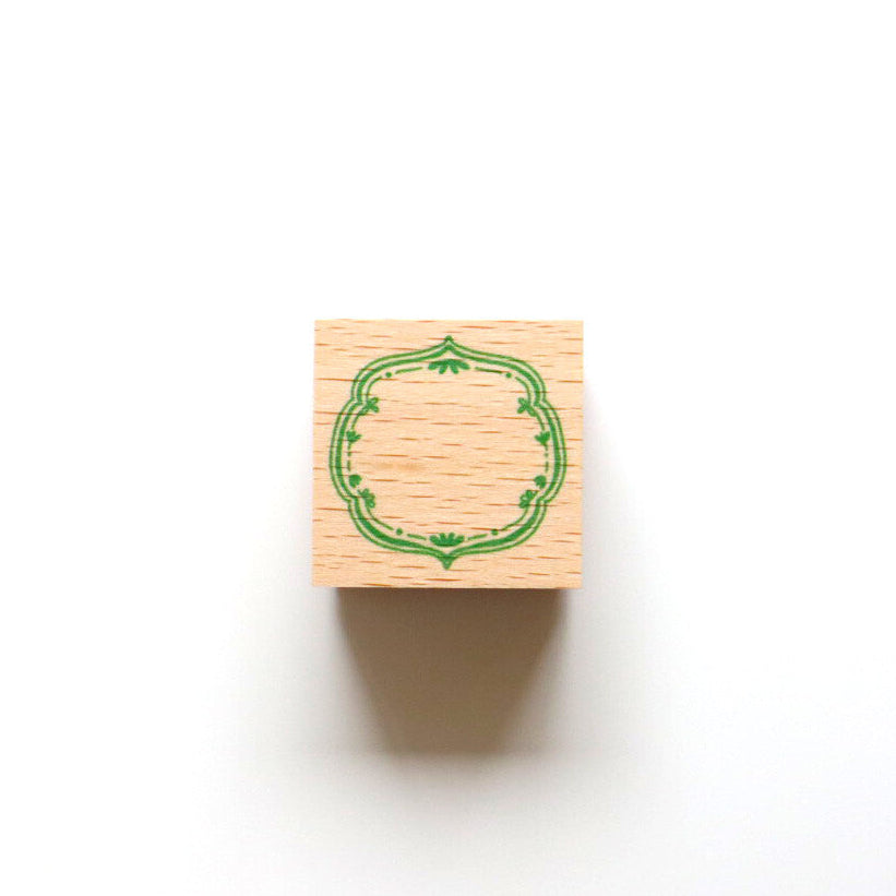 forme. Wooden Rubber Stamp Antique Frame